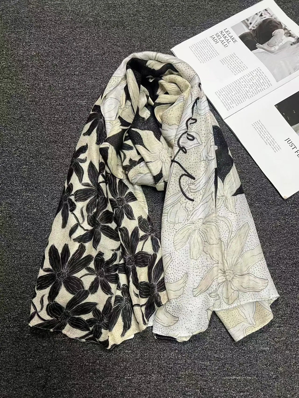 Foreign Trade Original Order Spanish Fashion New Product Knitted Embroidery Printed Outdoor Beach Sunshade Women's Scarf - SS69