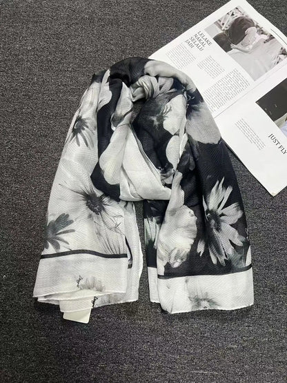 Foreign Trade Original Order Spanish Fashion New Product Knitted Embroidery Printed Outdoor Beach Sunshade Women's Scarf - SS69