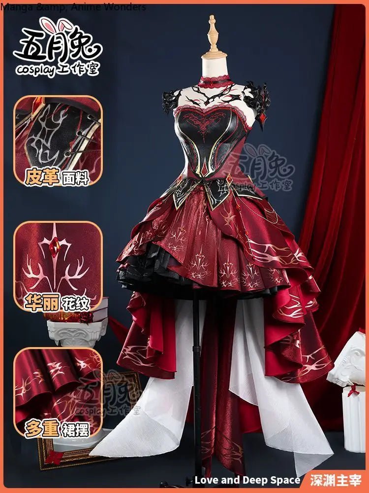 Game Anime Love and Deepspace Abyss Dominator Suit Cosplay Clothing Ceremonial Dress Role Play Halloween Gift Woman - SS69
