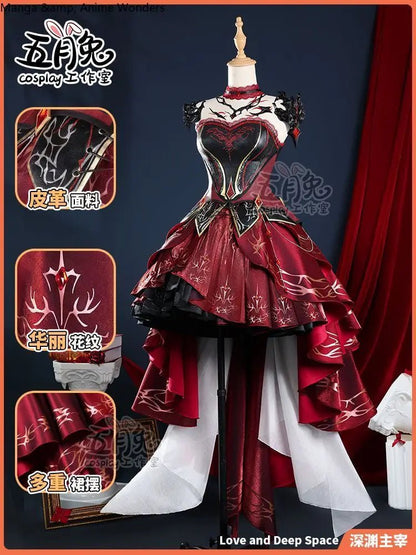 Game Anime Love and Deepspace Abyss Dominator Suit Cosplay Clothing Ceremonial Dress Role Play Halloween Gift Woman - SS69