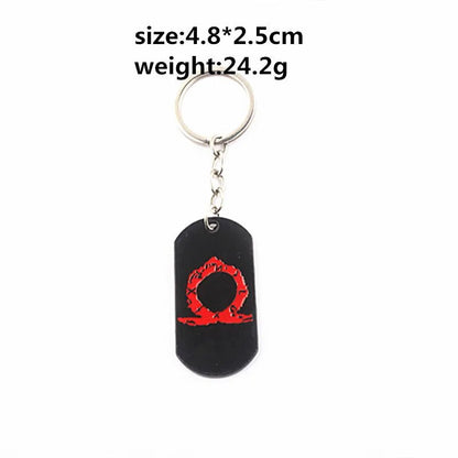 Game God of War 5 Ragnarok Key Chain Kratos Ares Thor's Hammer Blades of Exile Leviathan Axe Weapon Keychain for Men Jewelry - SS69