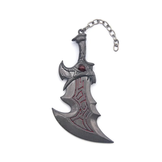 Game God of War 5 Ragnarok Key Chain Kratos Ares Thor's Hammer Blades of Exile Leviathan Axe Weapon Keychain for Men Jewelry - SS69