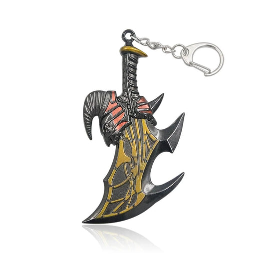 Game God of War 5 Ragnarok Key Chain Kratos Ares Thor's Hammer Blades of Exile Leviathan Axe Weapon Keychain for Men Jewelry - SS69