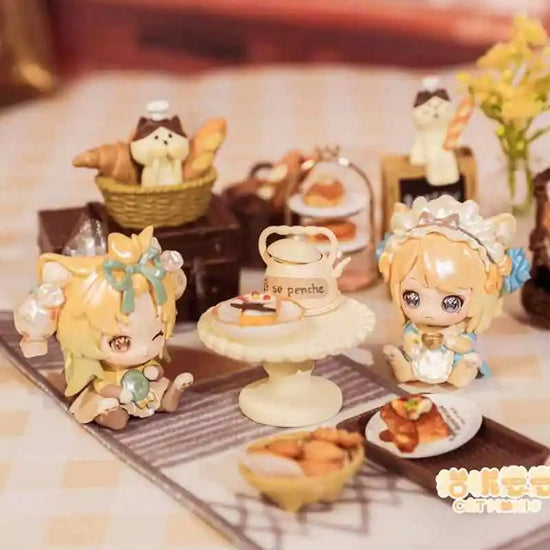 Genuine Moni Cute Cat Kitten Office Blind Box Table Display A Surprise Toy Gift For The Girl'S Birthday Present Cute Kawaii - SS69