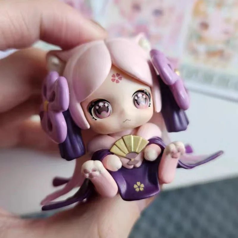 Genuine Moni Cute Cat Kitten Office Blind Box Table Display A Surprise Toy Gift For The Girl'S Birthday Present Cute Kawaii - SS69