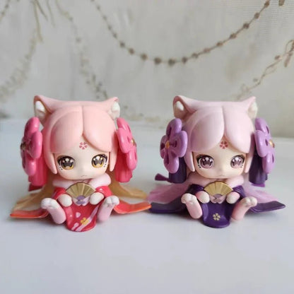 Genuine Moni Cute Cat Kitten Office Blind Box Table Display A Surprise Toy Gift For The Girl'S Birthday Present Cute Kawaii - SS69