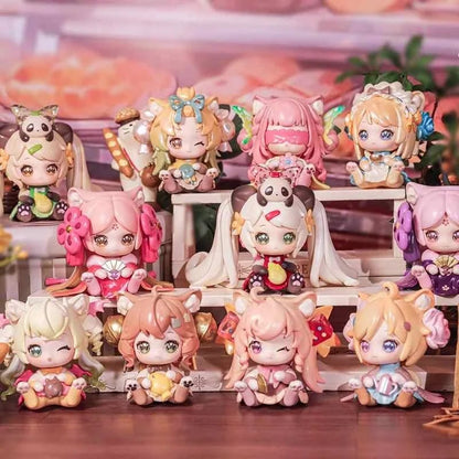 Genuine Moni Cute Cat Kitten Office Blind Box Table Display A Surprise Toy Gift For The Girl'S Birthday Present Cute Kawaii - SS69