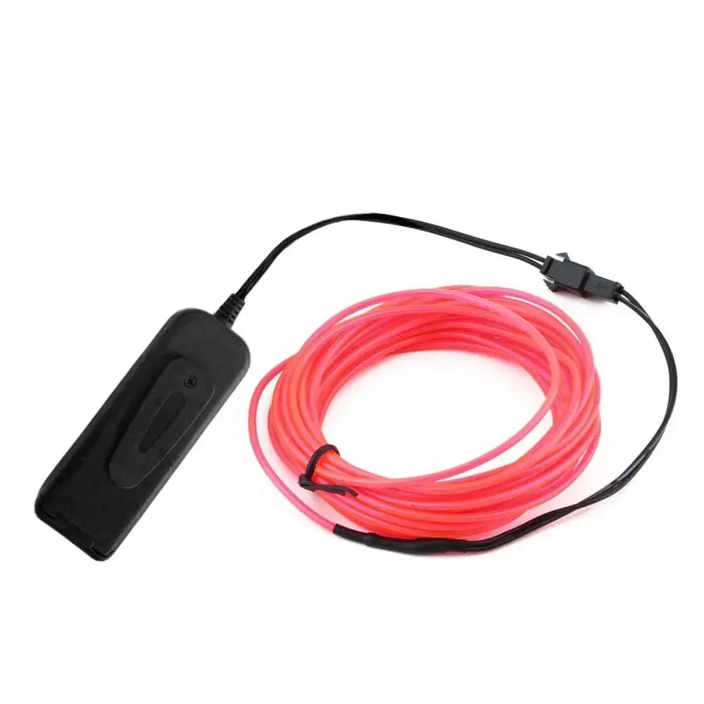 Glow EL Wire Cable LED Neon Christmas Dance Party DIY Costumes Clothing Luminous Car Light Decoration Clothes Ball Rave 1m/3m/5m - SS69