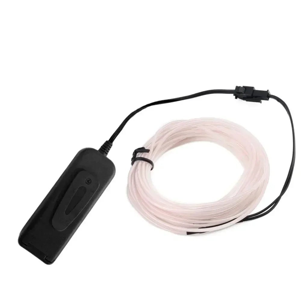 Glow EL Wire Cable LED Neon Christmas Dance Party DIY Costumes Clothing Luminous Car Light Decoration Clothes Ball Rave 1m/3m/5m - SS69
