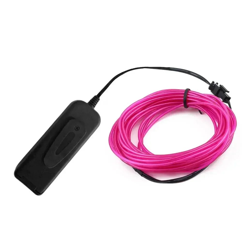 Glow EL Wire Cable LED Neon Christmas Dance Party DIY Costumes Clothing Luminous Car Light Decoration Clothes Ball Rave 1m/3m/5m - SS69