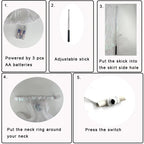 Glowing Light Up Costume Dancing Cloak Belly Dance LED Butterfly Wing Glow Fans For Performance Carnival Party - SS69