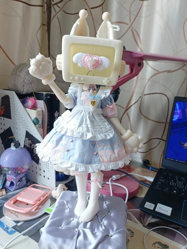 In Stock Ufdoll X Autuna Cat Tv Channel Game Party 1/6 Bjd Movable Joint Blind Box Desktop Sweet And Cute Special Gift Toys - SS69