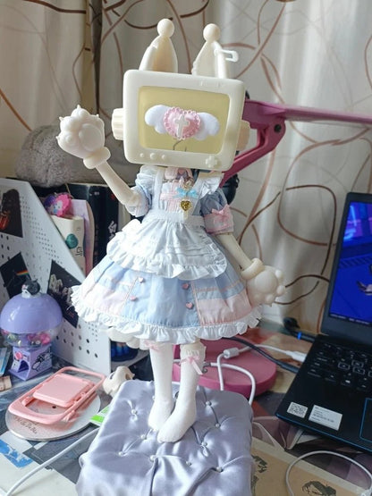 In Stock Ufdoll X Autuna Cat Tv Channel Game Party 1/6 Bjd Movable Joint Blind Box Desktop Sweet And Cute Special Gift Toys - SS69