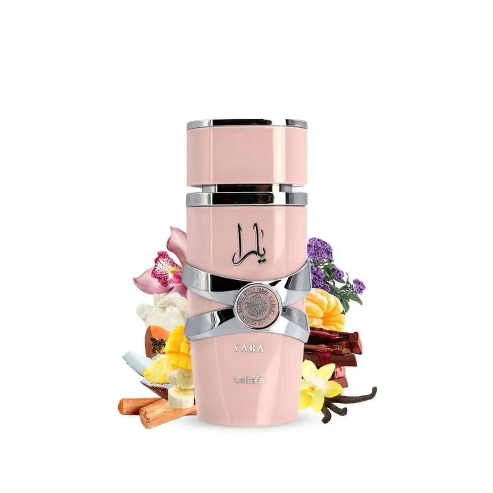Lattafa Yara Pink Edition For Women Eau de Perfume Spray, 3.40 Ounce / 100 ml Long - Lasting Floral Scent Best Valentine's Day Gif - SS69