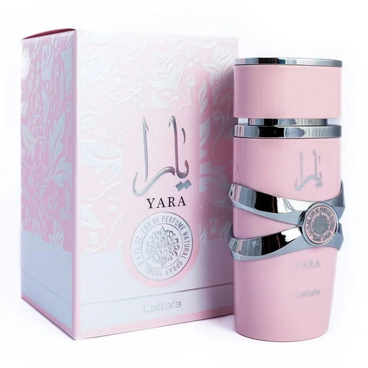 Lattafa Yara Pink Edition For Women Eau de Perfume Spray, 3.40 Ounce / 100 ml Long - Lasting Floral Scent Best Valentine's Day Gif - SS69