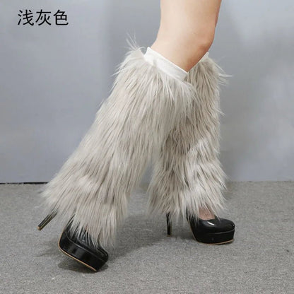 LED Leg Warmers Light Up Wraps Boot Covers Women Rave Outfit Glow Stocking Nightclub Party Clothes Accessories Tron Dance Wear - SS69