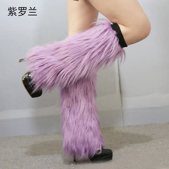 LED Leg Warmers Light Up Wraps Boot Covers Women Rave Outfit Glow Stocking Nightclub Party Clothes Accessories Tron Dance Wear - SS69