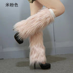 LED Leg Warmers Light Up Wraps Boot Covers Women Rave Outfit Glow Stocking Nightclub Party Clothes Accessories Tron Dance Wear - SS69