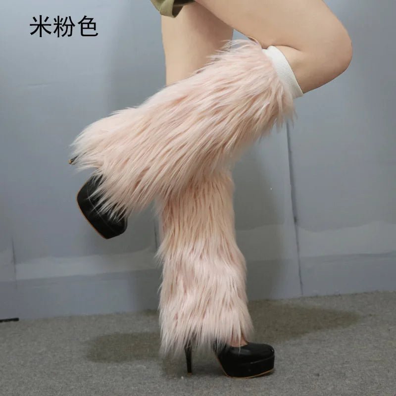 LED Leg Warmers Light Up Wraps Boot Covers Women Rave Outfit Glow Stocking Nightclub Party Clothes Accessories Tron Dance Wear - SS69