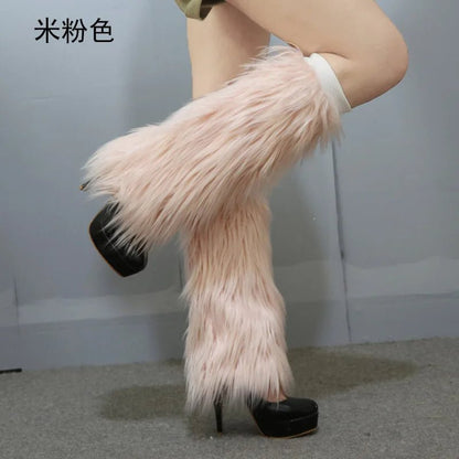 LED Leg Warmers Light Up Wraps Boot Covers Women Rave Outfit Glow Stocking Nightclub Party Clothes Accessories Tron Dance Wear - SS69