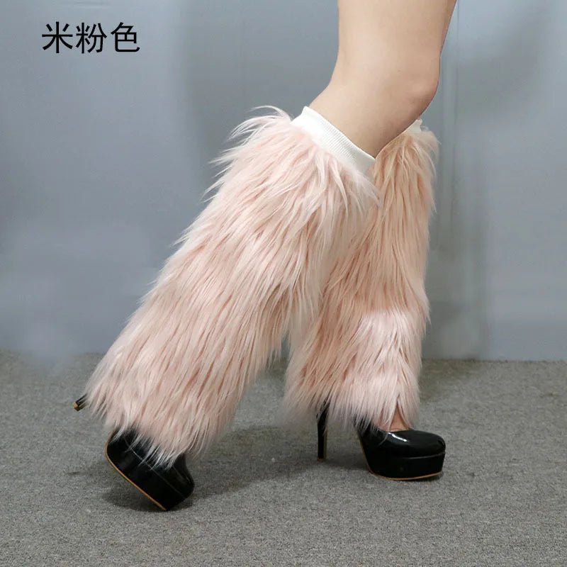 LED Leg Warmers Light Up Wraps Boot Covers Women Rave Outfit Glow Stocking Nightclub Party Clothes Accessories Tron Dance Wear - SS69