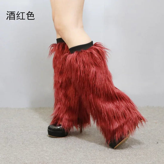 LED Leg Warmers Light Up Wraps Boot Covers Women Rave Outfit Glow Stocking Nightclub Party Clothes Accessories Tron Dance Wear - SS69