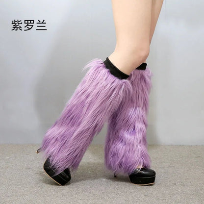 LED Leg Warmers Light Up Wraps Boot Covers Women Rave Outfit Glow Stocking Nightclub Party Clothes Accessories Tron Dance Wear - SS69