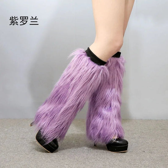 LED Leg Warmers Light Up Wraps Boot Covers Women Rave Outfit Glow Stocking Nightclub Party Clothes Accessories Tron Dance Wear - SS69