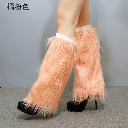 LED Leg Warmers Light Up Wraps Boot Covers Women Rave Outfit Glow Stocking Nightclub Party Clothes Accessories Tron Dance Wear - SS69