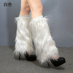 LED Leg Warmers Light Up Wraps Boot Covers Women Rave Outfit Glow Stocking Nightclub Party Clothes Accessories Tron Dance Wear - SS69