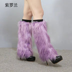 LED Leg Warmers Light Up Wraps Boot Covers Women Rave Outfit Glow Stocking Nightclub Party Clothes Accessories Tron Dance Wear - SS69
