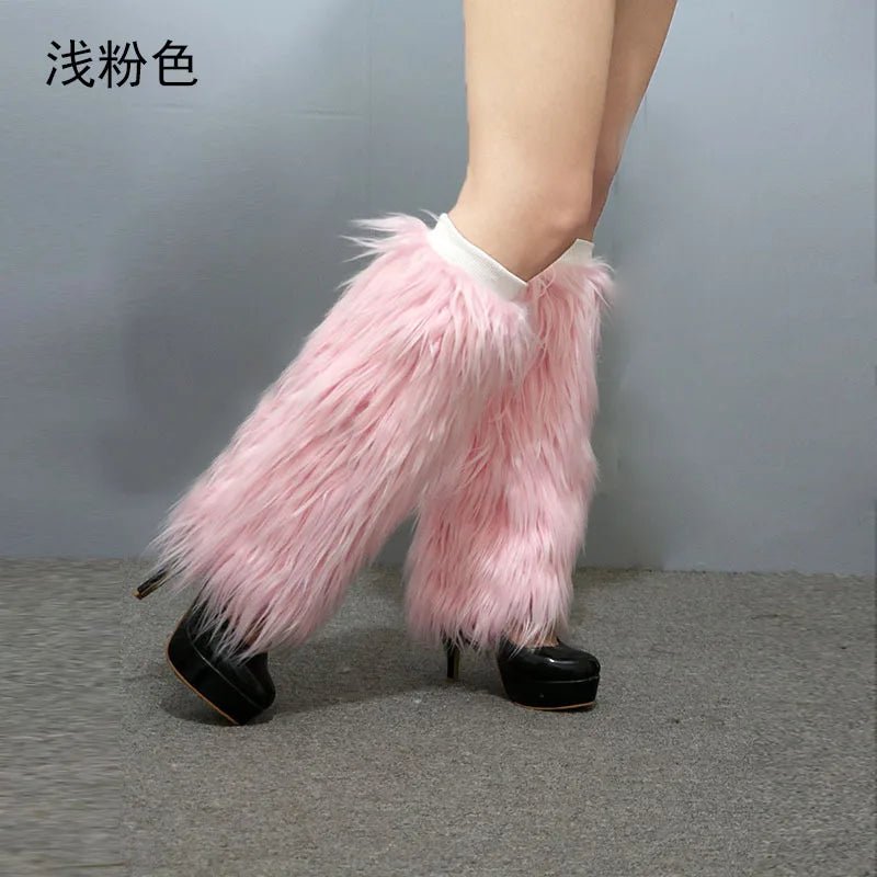 LED Leg Warmers Light Up Wraps Boot Covers Women Rave Outfit Glow Stocking Nightclub Party Clothes Accessories Tron Dance Wear - SS69