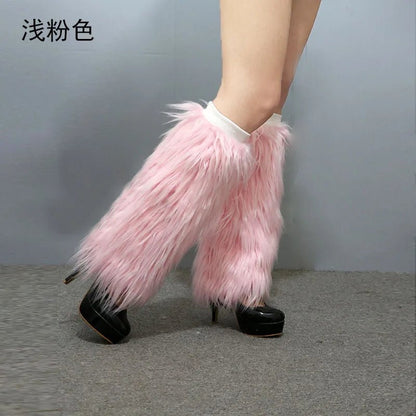 LED Leg Warmers Light Up Wraps Boot Covers Women Rave Outfit Glow Stocking Nightclub Party Clothes Accessories Tron Dance Wear - SS69