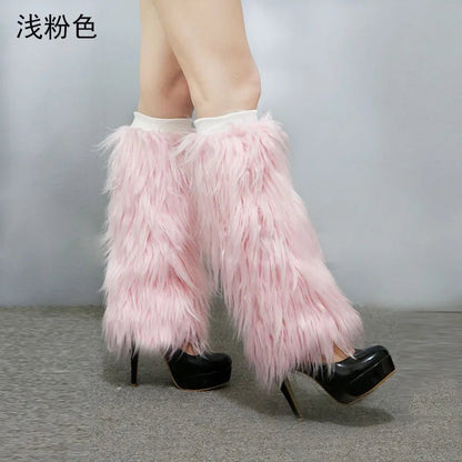 LED Leg Warmers Light Up Wraps Boot Covers Women Rave Outfit Glow Stocking Nightclub Party Clothes Accessories Tron Dance Wear - SS69