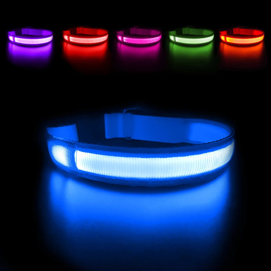 MASBRILL Dog Collar Luminous Pet Supplies Dog Collar Waterpoof Safety Collars dropship - SS69