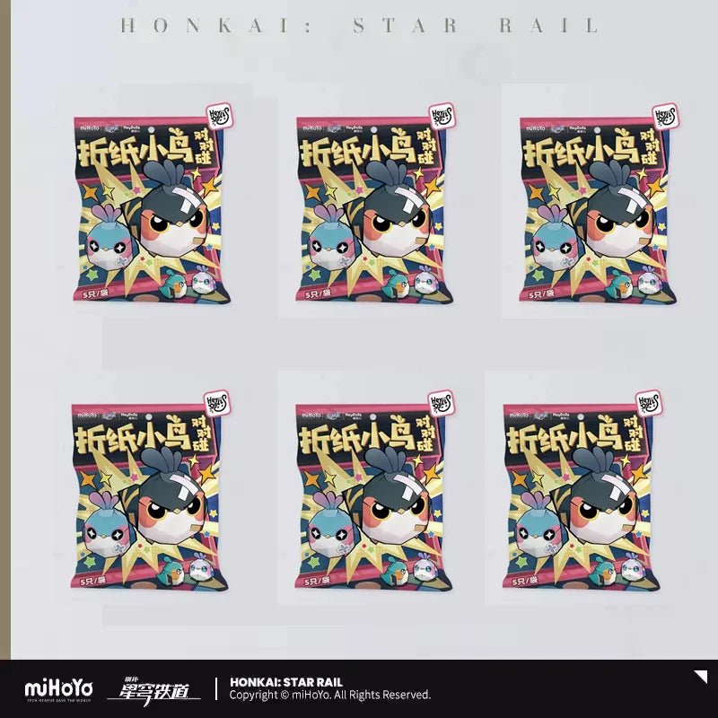 Mihoyo Honkai Star Rail Folding Bird Mini Blind Box Trailblazer March 7th Robin Firefly Collectible Figure Toys Anime Game Gift - SS69