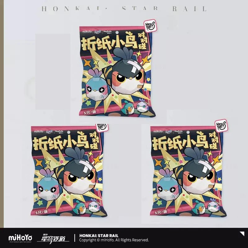 Mihoyo Honkai Star Rail Folding Bird Mini Blind Box Trailblazer March 7th Robin Firefly Collectible Figure Toys Anime Game Gift - SS69