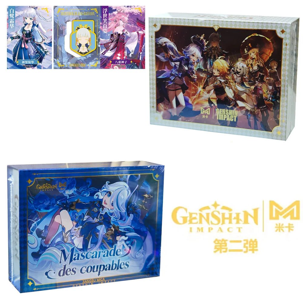 MIKA 2 Genshin Impact Collection Cards Set New In Anime Party Table Game Playing Cards Board Toys For Christmas Douj Gift Toy - SS69