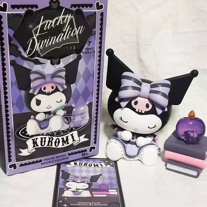 Miniso Sanrio Blind Box Kuromi Lucky Divination Action Figure Kawaii Anime Series Statue Decoration Model Doll - SS69