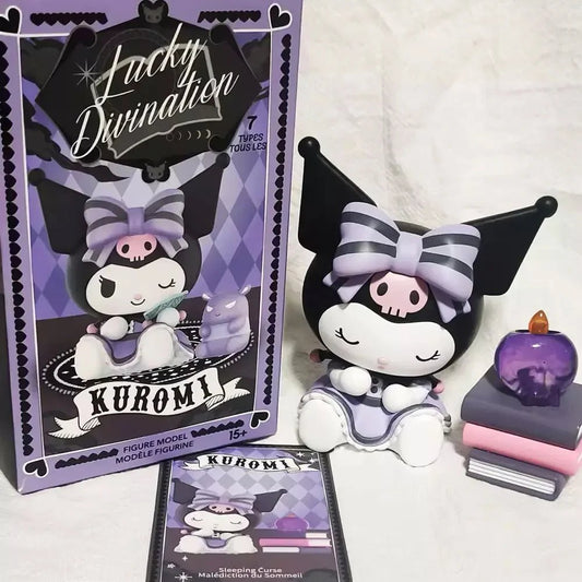 Miniso Sanrio Blind Box Kuromi Lucky Divination Action Figure Kawaii Anime Series Statue Decoration Model Doll - SS69