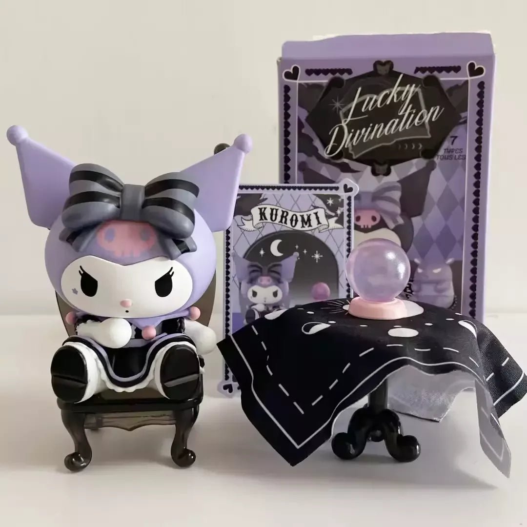 Miniso Sanrio Blind Box Kuromi Lucky Divination Action Figure Kawaii Anime Series Statue Decoration Model Doll - SS69