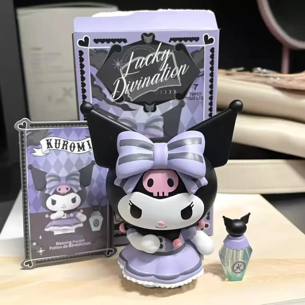 Miniso Sanrio Blind Box Kuromi Lucky Divination Action Figure Kawaii Anime Series Statue Decoration Model Doll - SS69