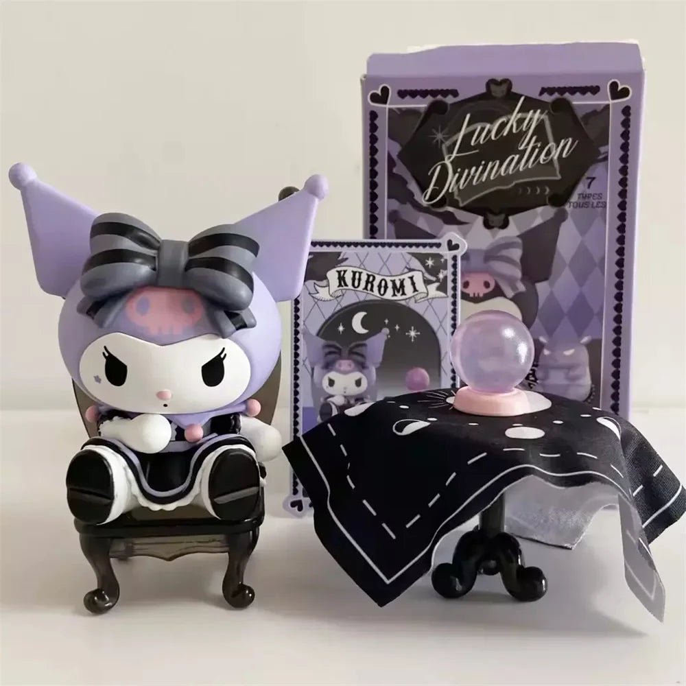 Miniso Sanrio Blind Box Kuromi Lucky Divination Action Figure Kawaii Anime Series Statue Decoration Model Doll - SS69