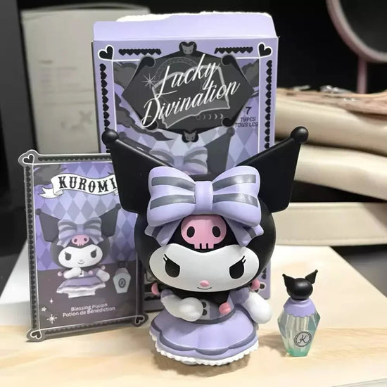 Miniso Sanrio Blind Box Kuromi Lucky Divination Action Figure Kawaii Anime Series Statue Decoration Model Doll - SS69