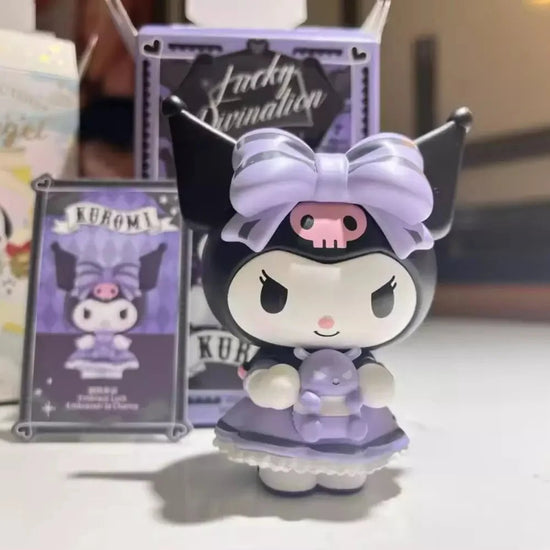 Miniso Sanrio Blind Box Kuromi Lucky Divination Action Figure Kawaii Anime Series Statue Decoration Model Doll - SS69