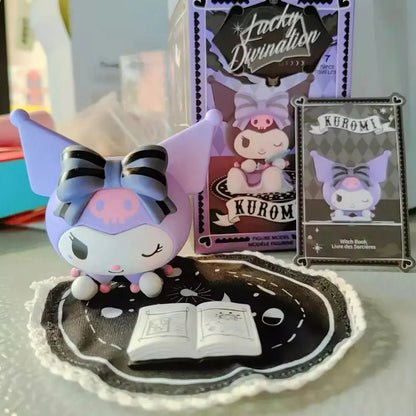 Miniso Sanrio Blind Box Kuromi Lucky Divination Action Figure Kawaii Anime Series Statue Decoration Model Doll - SS69