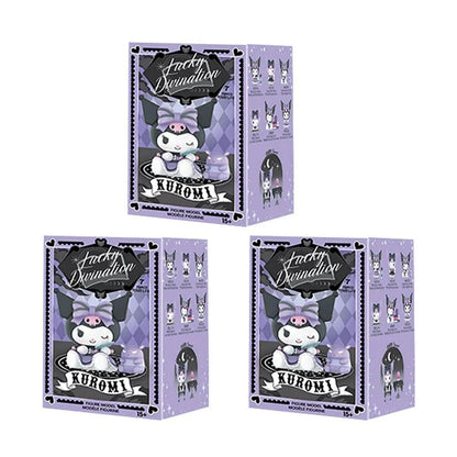 Miniso Sanrio Blind Box Kuromi Lucky Divination Action Figure Kawaii Anime Series Statue Decoration Model Doll - SS69