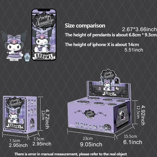 Miniso Sanrio Blind Box Kuromi Lucky Divination Action Figure Kawaii Anime Series Statue Decoration Model Doll - SS69