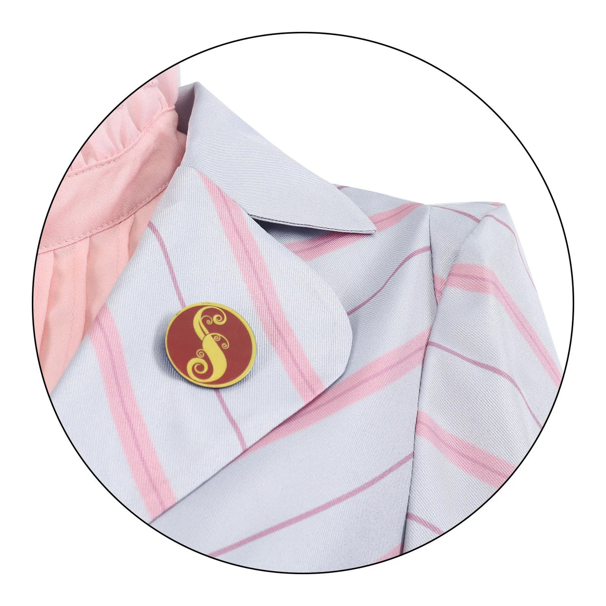 Movie Glinda Elphaba Cosplay Costume Wicked Witches Uniform Badge Hat Full Set Suits Halloween Carnival Party Clothes for Women - SS69