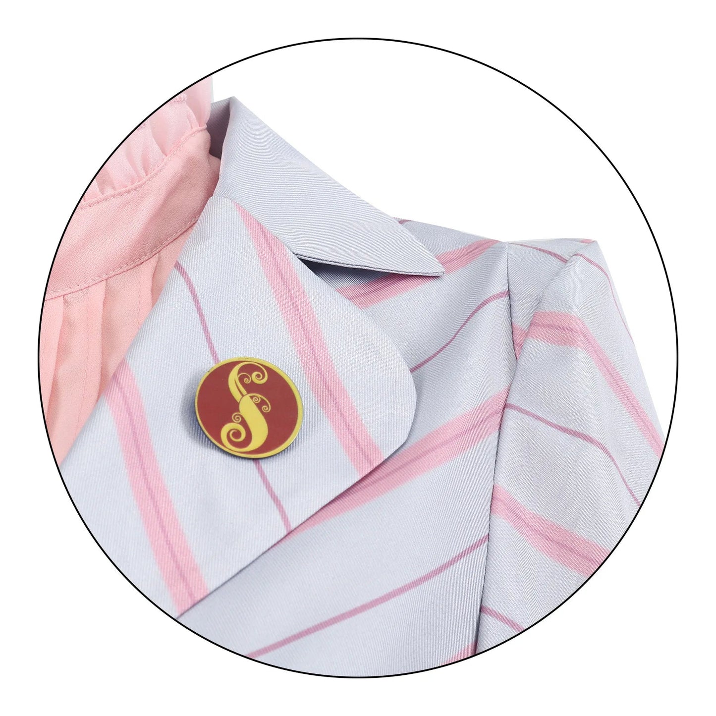 Movie Glinda Elphaba Cosplay Costume Wicked Witches Uniform Badge Hat Full Set Suits Halloween Carnival Party Clothes for Women - SS69